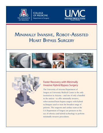 Minimally Invasive, Robot-Assisted Heart Bypass Surgery brochure