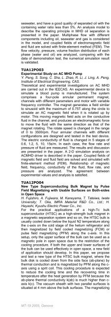 Click here to download the abstract booklet in pdf format - MT19 - Infn