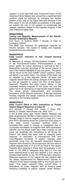 Click here to download the abstract booklet in pdf format - MT19 - Infn