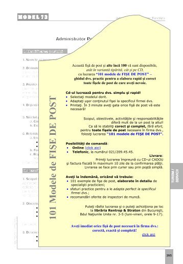 fisa postului pentru administrator pensiune.pdf - Bani si Afaceri la ...