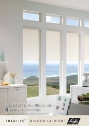 LUXAFLEXÂ® Roller Blinds with Qmotion Technology