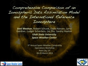 Comprehensive Comparison of an Ionospheric Data Assimilation ...