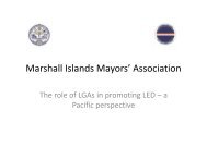 a Pacific perspective, Marshall Islands Mayor's Association - CLGF