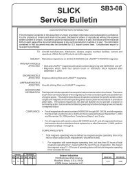 Slick Service Bulletin SB3-08