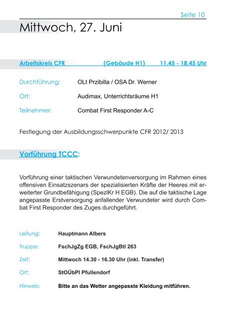 7. TCCC- Symposium - Deutsche Gesellschaft fÃ¼r Wehrmedizin und ...