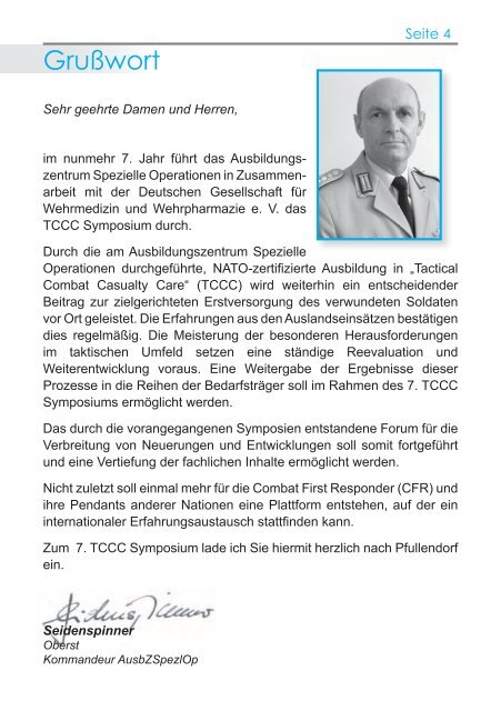 7. TCCC- Symposium - Deutsche Gesellschaft fÃ¼r Wehrmedizin und ...