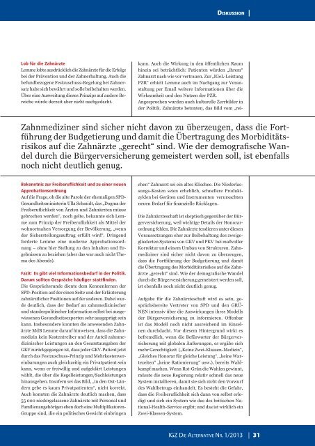 Ausgabe 1-2013 - IGZ