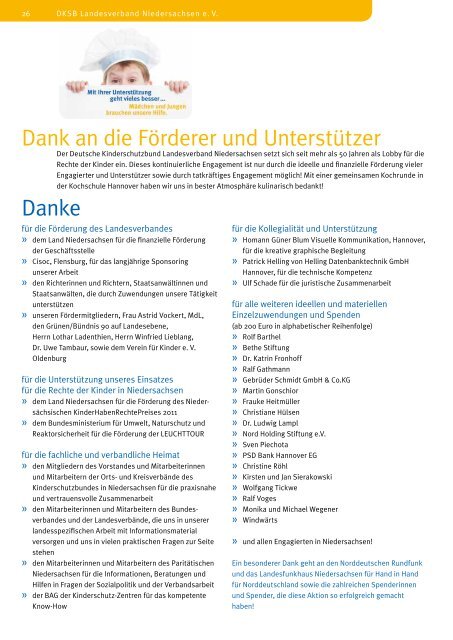 Jahresbericht 2011 - Deutscher Kinderschutzbund Landesverband ...