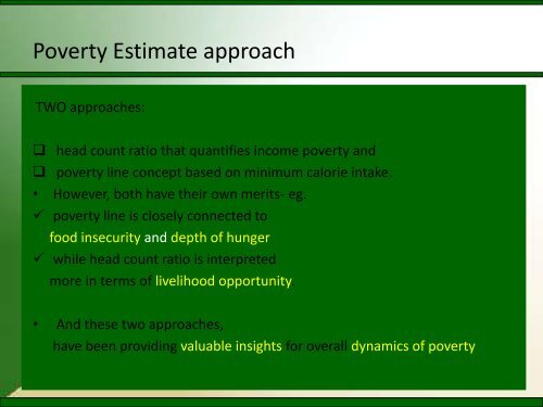 Dynamics of Poverty and Food Insecurity In Orissa: Macro Analysis ...