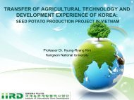seed potato production project in vietnam - 7th ASAE International ...