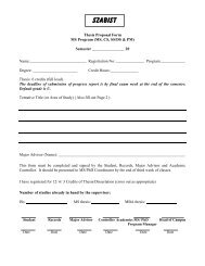 Acad-007: MS Thesis Proposal Form