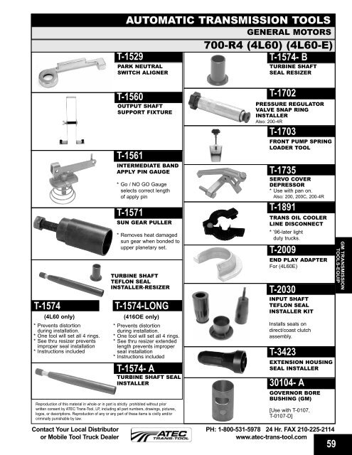 FEATURED PRODUCTS - ATEC Trans-Tool