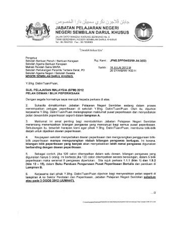 Surat Rasmi Permohonan Dewan - Kecemasan s