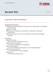 Borakel-Test 1/3