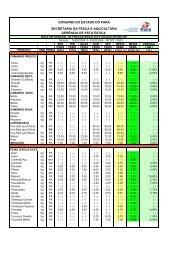 PLANILHA SEMANAL 07 - SEPAq - Governo do Estado do Pará