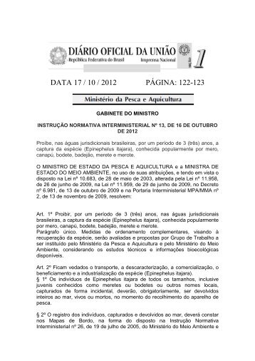 Clique aqui para baixar a Instrução Normativa - SEPAq