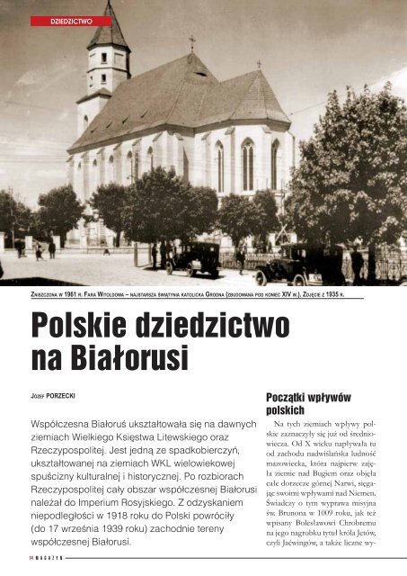 Polskie dziedzictwo na BiaÅorusi - Kresy24.pl