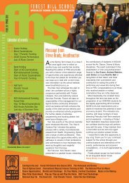 FHS Newsletter Spring 2012 - Forest Hill School