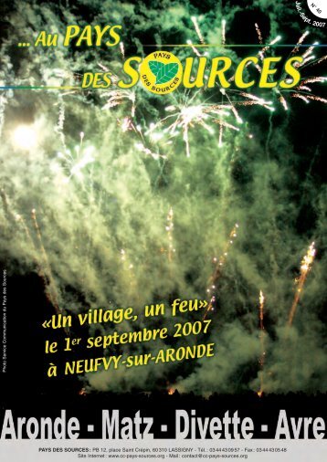 J u il.-S ept.2007 - CommunautÃ© de Communes du Pays des Sources