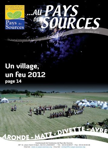 Journal 61 - CommunautÃ© de Communes du Pays des Sources