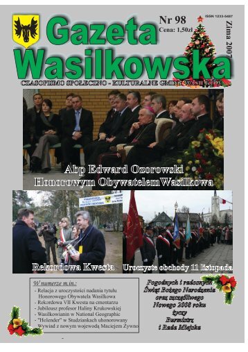 Numer 98 - Gazeta Wasilkowska - WasilkÃ³w