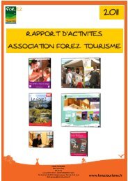 Le site Internet - Forez Tourisme