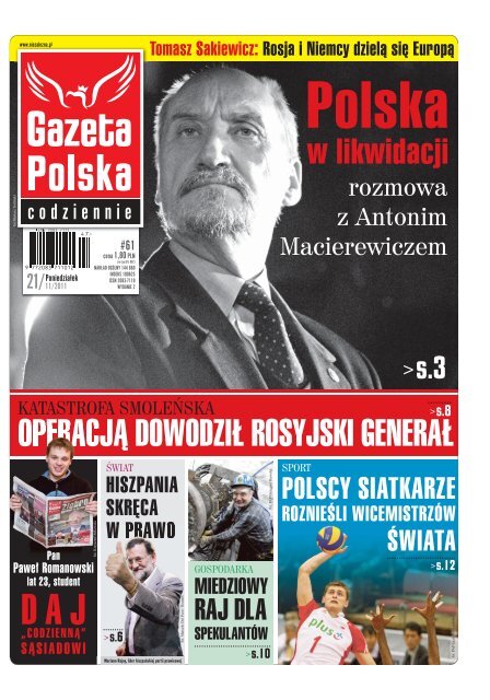 operacjÄ… dowodziÅ‚ rosyjski generaÅ‚ - Gazeta Polska Codziennie