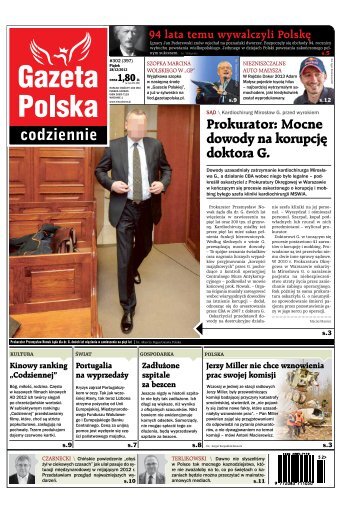 Prokurator: Mocne dowody na korupcjÄ doktora G. - Gazeta Polska ...