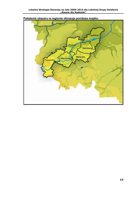 LSR RADOMKA do aneksu - Stowarzyszenie Razem dla Radomki