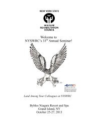 Conference Booklet - New York State Wildlife Rehabilitation Council