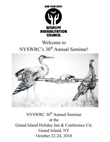 Program Booklet - New York State Wildlife Rehabilitation Council