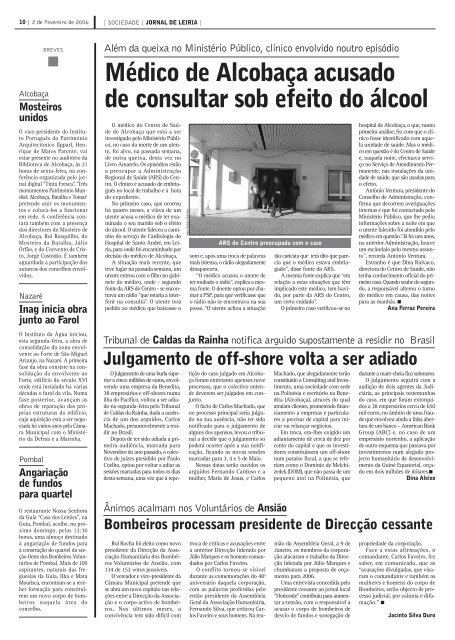 Os caminhos da reforma - Jornal de Leiria