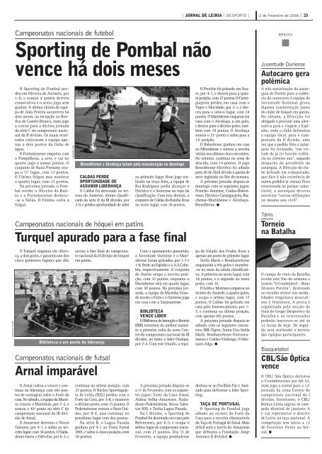 Os caminhos da reforma - Jornal de Leiria