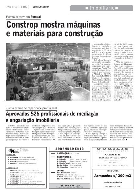 Os caminhos da reforma - Jornal de Leiria