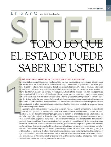 SITEL: todo lo que el Estado puede saber sobre Vd.