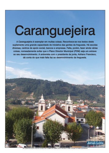 A Caranguejeira Ã© exemplar em muitas coisas ... - Jornal de Leiria