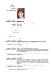 Europass Curriculum Vitae - CMCC