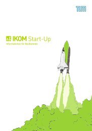 IKOM Start-Up Katalog 2015 - Informationen für Studierende