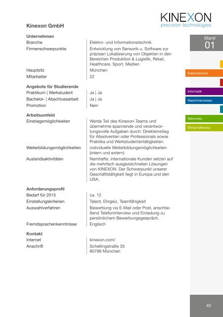 IKOM Start-Up Katalog 2015 - Informationen für Studierende