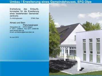 Umbau / Erweiterung eines Gemeindehauses, EFG Olpe