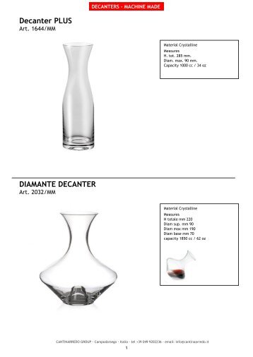 Decanter PLUS DIAMANTE DECANTER - Apfel