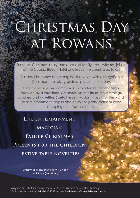 Christmas Brochure 2015