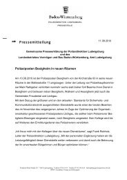 Pressemitteilung - Polizeidirektion Ludwigsburg