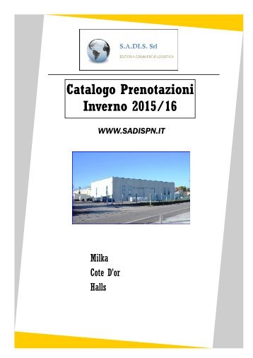 Catalogo Prenotazioni Inverno 2015/16