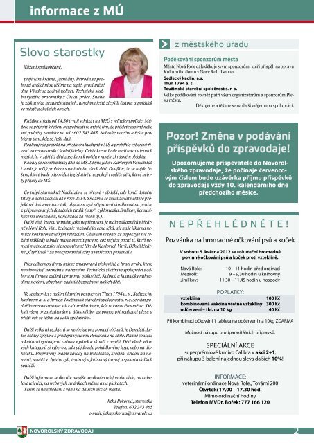 NovorolskÃ½ zpravodaj 05/12 - NovÃ¡ Role