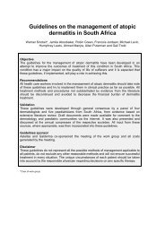Guidelines on the Management of Atopic Dermatitis ... - Dermatology