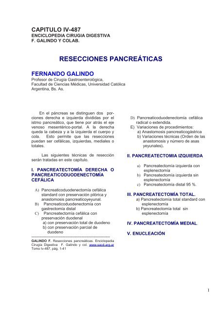 diabetes después de la recuperación parcial de pancreatectomía