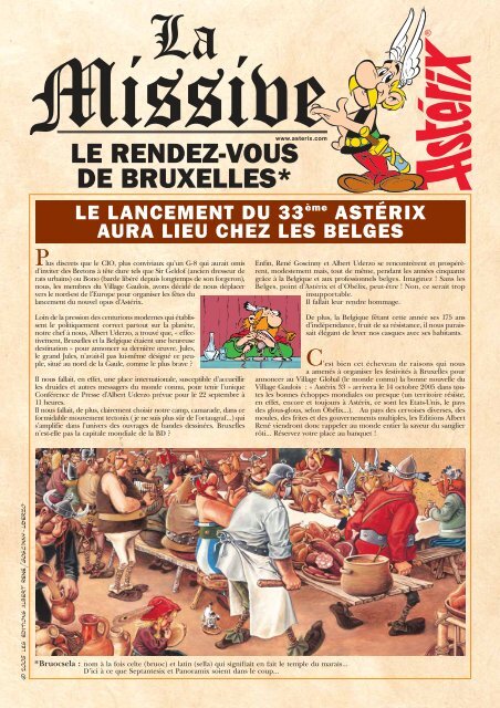 Astérix : des auteurs choisis dans le plus grand secret