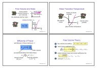 Free Volume and Holes Glass Transition Temperature Diffusivity of ...