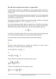 BSL 10B.1 Heat conduction from a sphere to a stagnant fluid A ...